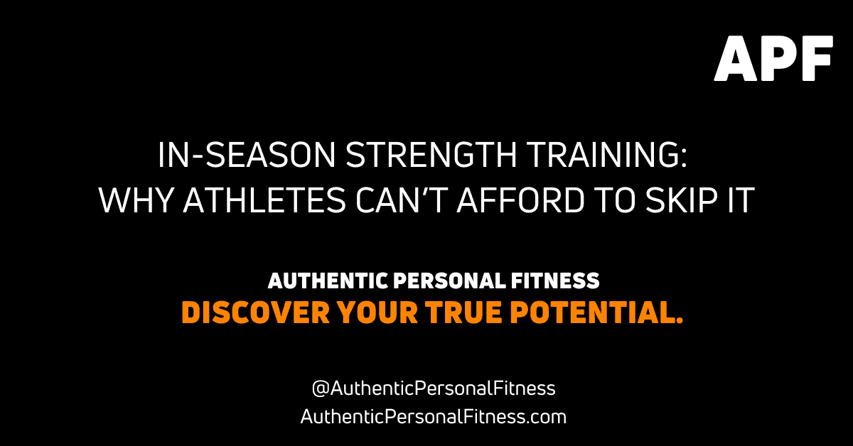 Read more about the article In-Season Strength Training: Why Athletes Can’t Afford to Skip It